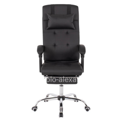 EXECUTIVE OFFICE CHAIR HM1057.11 BLACK WITH FOLDING FOOTREST 58x71x128Hcm.