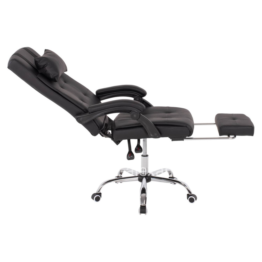EXECUTIVE OFFICE CHAIR HM1057.11 BLACK WITH FOLDING FOOTREST 58x71x128Hcm.