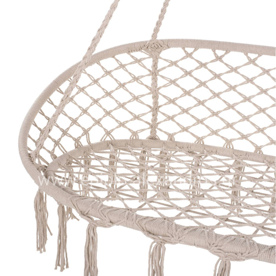 ΚΡΕΜΑΣΤΗ 2ΘΕΣΙΑ ΦΩΛΙΑ ΜΑΚΡΑΜΕ NEENA ΣΕ ΜΠΕΖ ΧΡΩΜΑ HM5769 130x67x120-140Yεκ.