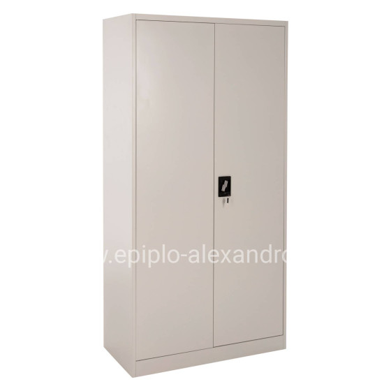 WARDROBE CLOD HM5961.11 METALLIC 2-LEAF LIGHT GREY 90Χ40Χ180Hcm.