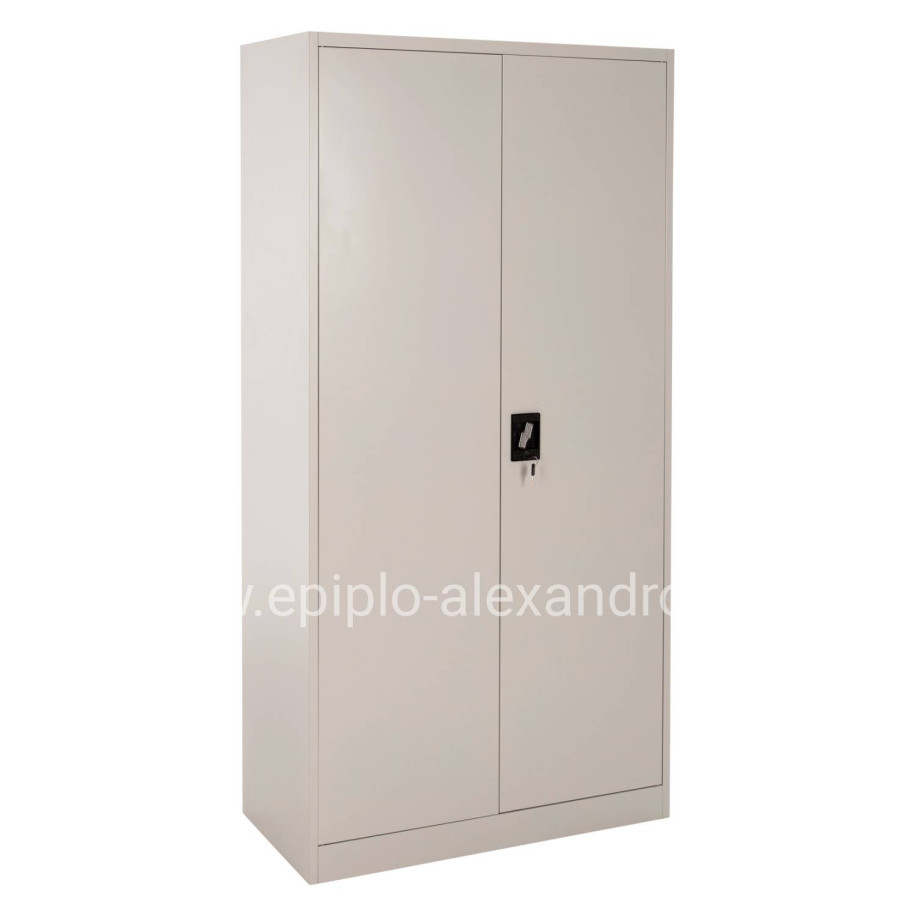 WARDROBE CLOD HM5961.11 METALLIC 2-LEAF LIGHT GREY 90Χ40Χ180Hcm.