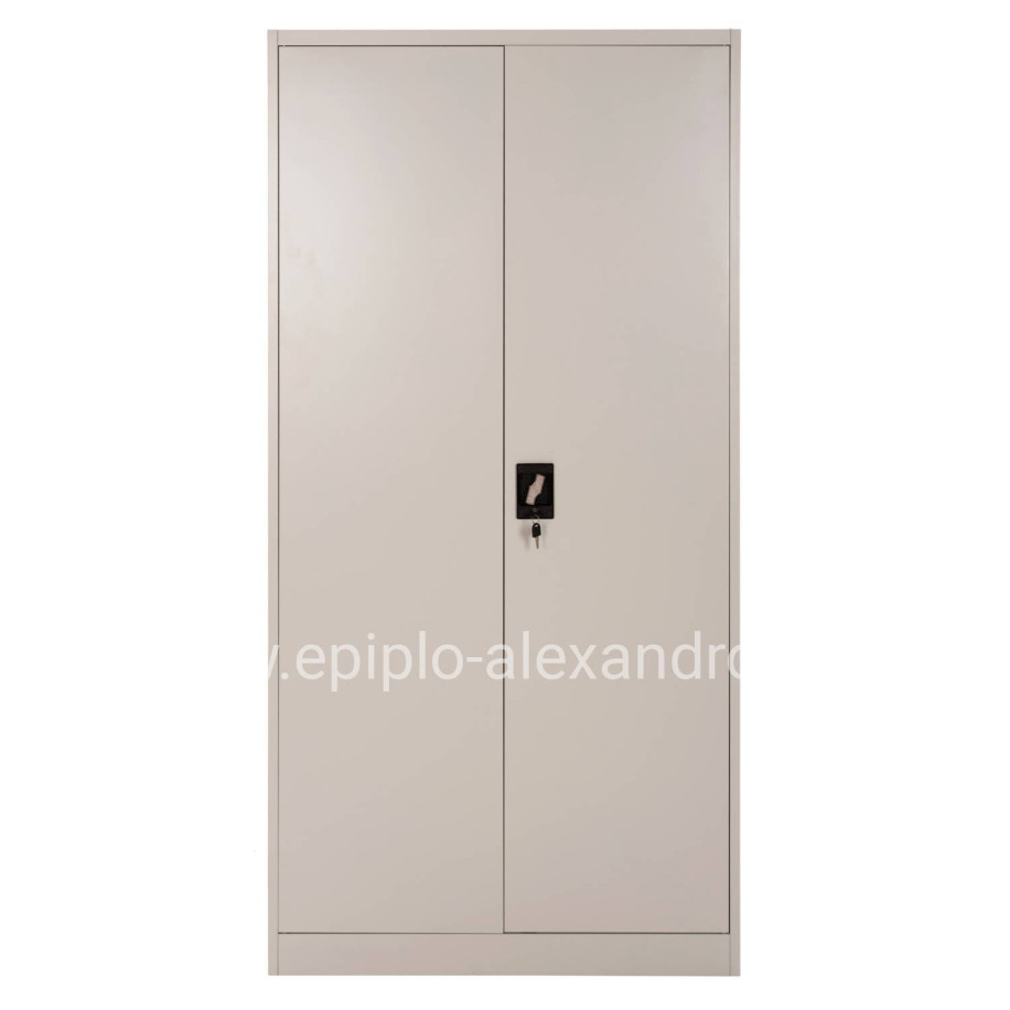 WARDROBE CLOD HM5961.11 METALLIC 2-LEAF LIGHT GREY 90Χ40Χ180Hcm.