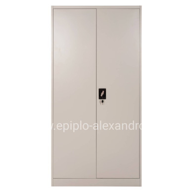 WARDROBE CLOD HM5961.11 METALLIC 2-LEAF LIGHT GREY 90Χ40Χ180Hcm.