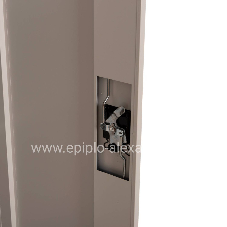 WARDROBE CLOD HM5961.11 METALLIC 2-LEAF LIGHT GREY 90Χ40Χ180Hcm.