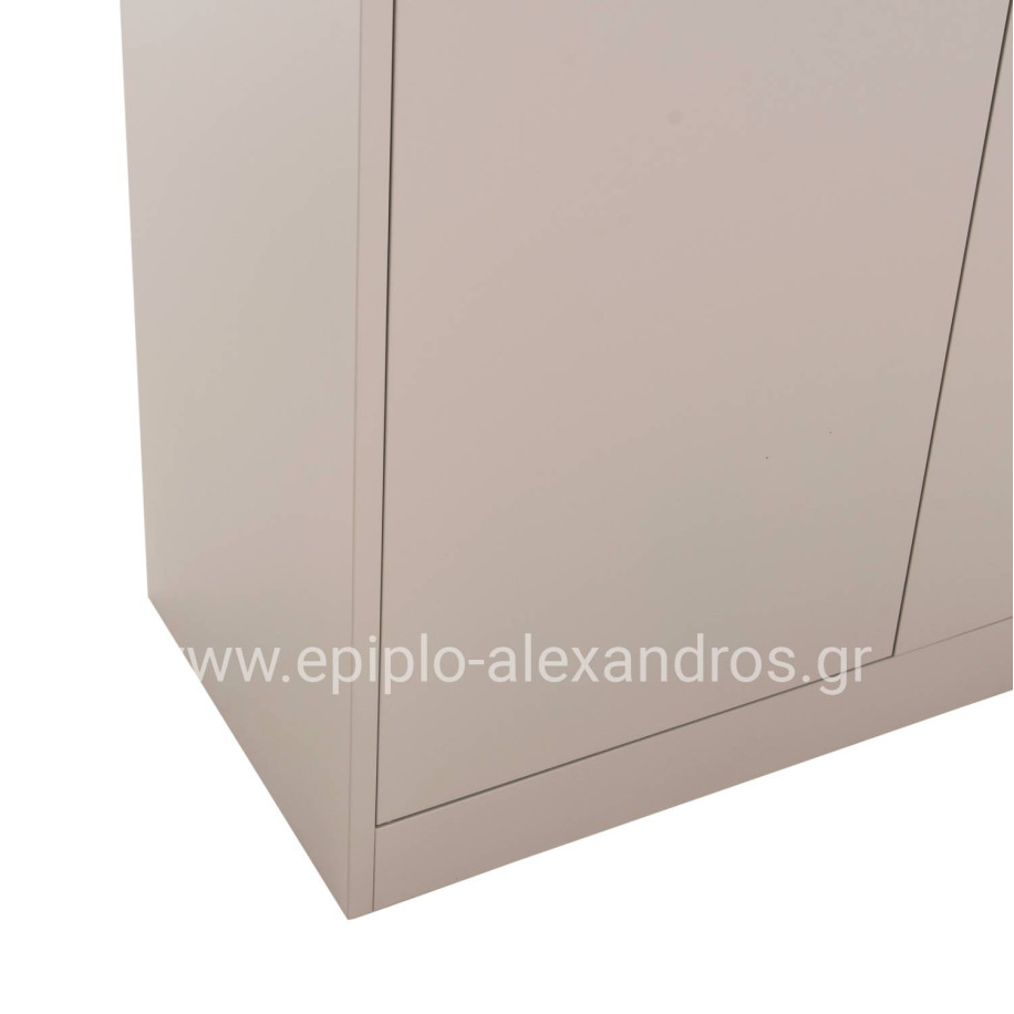 WARDROBE CLOD HM5961.11 METALLIC 2-LEAF LIGHT GREY 90Χ40Χ180Hcm.