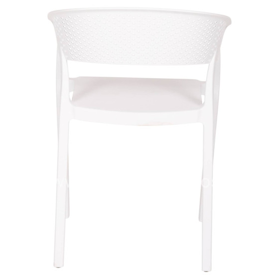 ARMCHAIR POLYPROPYLENE PERFOE HM5941.01 IN WHITE 56x50.5x73Hcm.