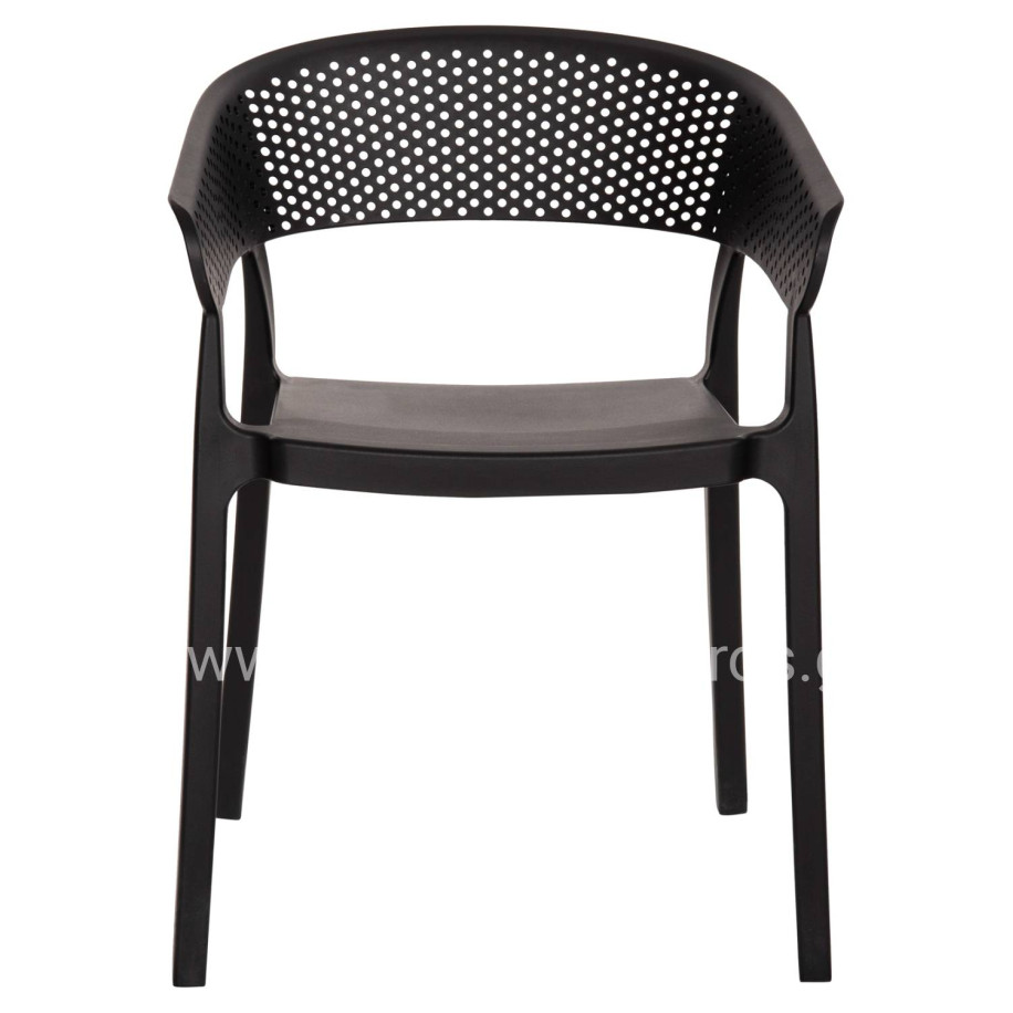 ΠΟΛΥΘΡΟΝΑ ΠΟΛΥΠΡΟΠΥΛΕΝΙΟΥ PERFOE HM5941.02 ΜΑΥΡΗ 53,5x50,5x73Υ εκ.