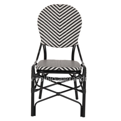 ΚΑΡΕΚΛΑ ΑΛΟΥΜΙΝΙΟΥ ΜΕ TEXTLINE ΜΑΥΡΟ-ΛΕΥΚΟ HM5927.01 46x56x95Yεκ.