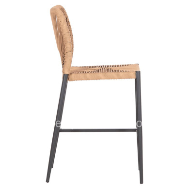 ΣΚΑΜΠΟ ΜΠΑΡ ΜΕΣ.ΥΨΟΥΣ NOJO HM5920.02 ΑΝΘΡΑΚΙ ΑΛΟΥΜΙΝΙΟ--ΜΠΕΖ ΣΥΝΘ.RATTAN 40x55.5x99Yεκ