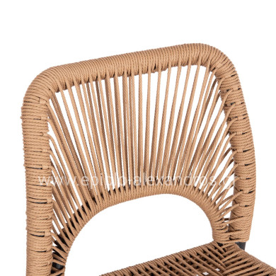 ΣΚΑΜΠΟ ΜΠΑΡ ΜΕΣ.ΥΨΟΥΣ NOJO HM5920.02 ΑΝΘΡΑΚΙ ΑΛΟΥΜΙΝΙΟ--ΜΠΕΖ ΣΥΝΘ.RATTAN 40x55.5x99Yεκ