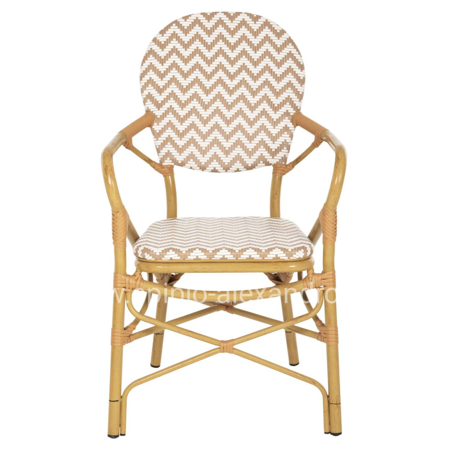 ΠΟΛΥΘΡΟΝΑ ΑΛΟΥΜΙΝΙΟΥ BAMBOO LOOK ΦΥΣΙΚΟ - ΛΕΥΚΟ HM5928.03 55x58x95 εκ.