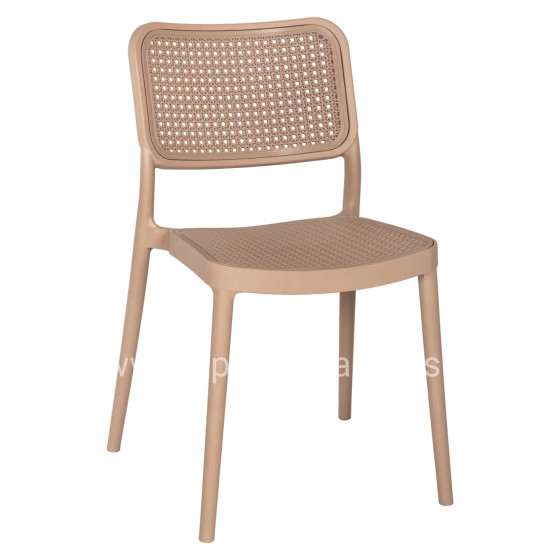 CHAIR POLYPROPYLENE MEKO HM5934.03 CAPPUCCINO 51x52x80Hcm.