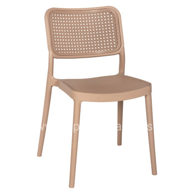 CHAIR POLYPROPYLENE MEKO HM5934.03 CAPPUCCINO 51x52x80Hcm.