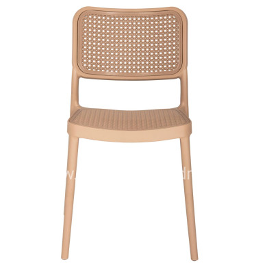 CHAIR POLYPROPYLENE MEKO HM5934.03 CAPPUCCINO 51x52x80Hcm.