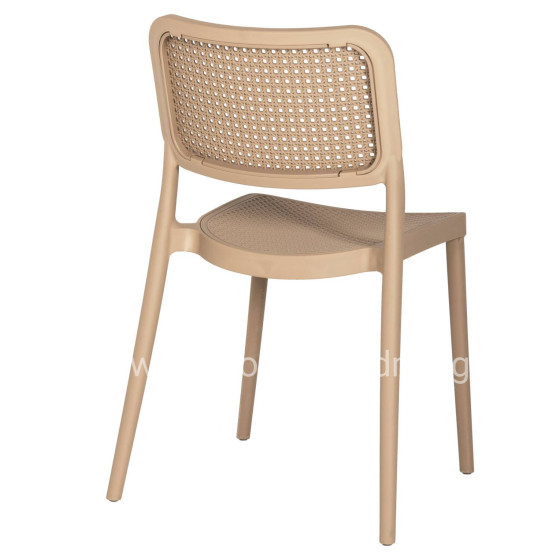 CHAIR POLYPROPYLENE MEKO HM5934.03 CAPPUCCINO 51x52x80Hcm.