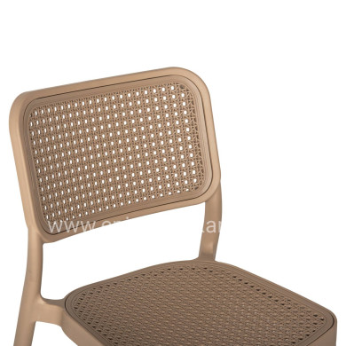 CHAIR POLYPROPYLENE MEKO HM5934.03 CAPPUCCINO 51x52x80Hcm.