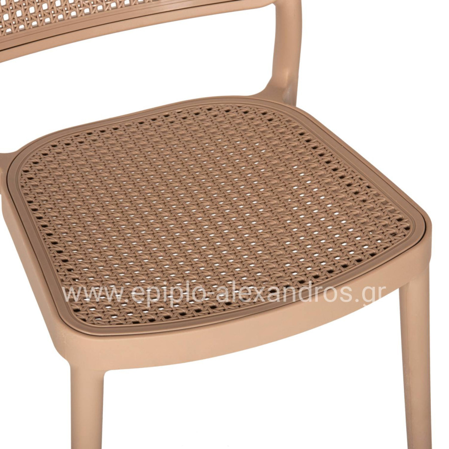 CHAIR POLYPROPYLENE MEKO HM5934.03 CAPPUCCINO 51x52x80Hcm.