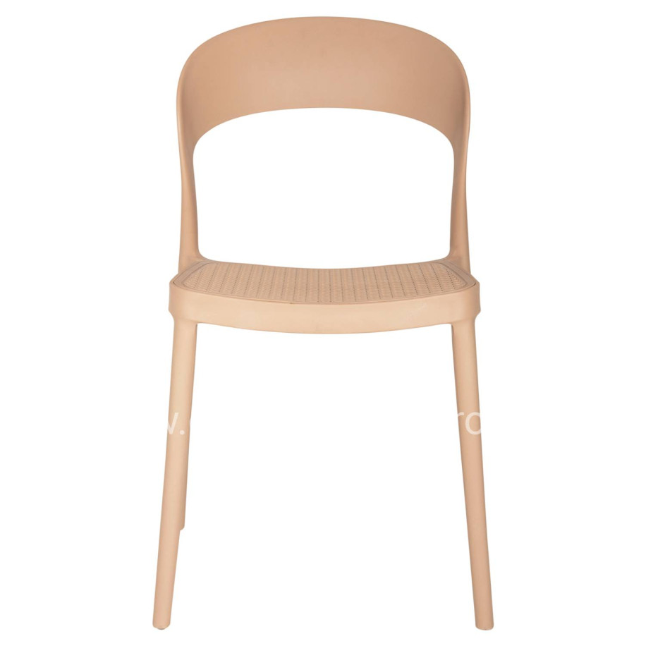 CHAIR POLYPROPYLENE CLEO HM5936.03 CAPPUCCINO 49x54,5x80,5Hcm.