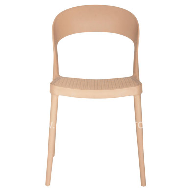 CHAIR POLYPROPYLENE CLEO HM5936.03 CAPPUCCINO 49x54,5x80,5Hcm.