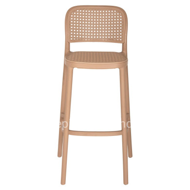 BAR STOOL POLYPROPYLENE HM5939.03 IN CAPPUCCINO COLOR 51x52x104Hcm.