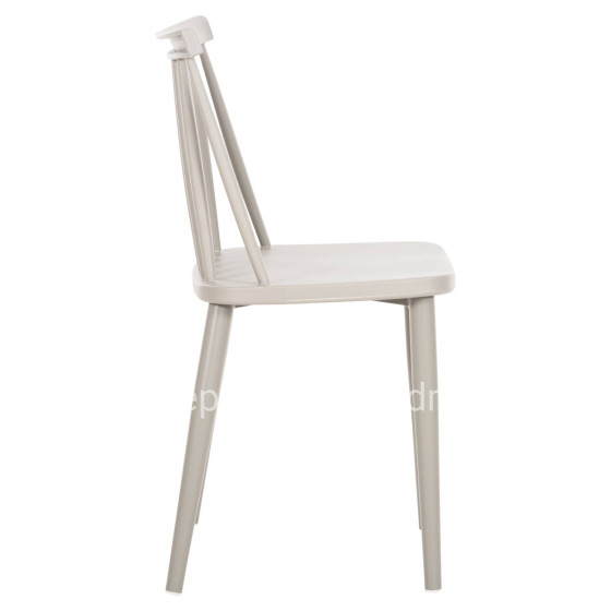 Dining Chair HM8052.22 Vanessa GREY with metallic GREY legs 42.5x44x81H cm.