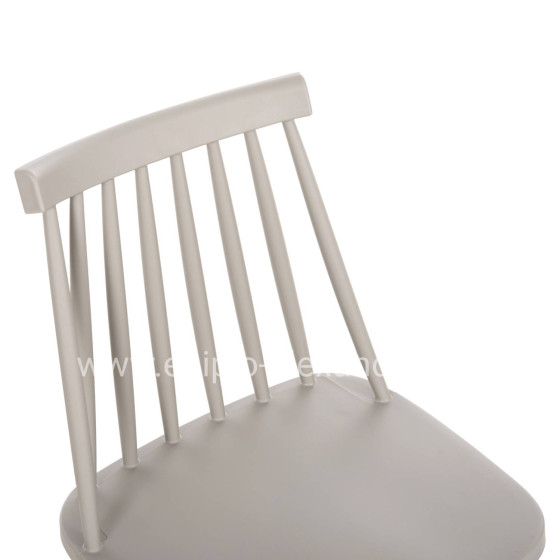 Dining Chair HM8052.22 Vanessa GREY with metallic GREY legs 42.5x44x81H cm.