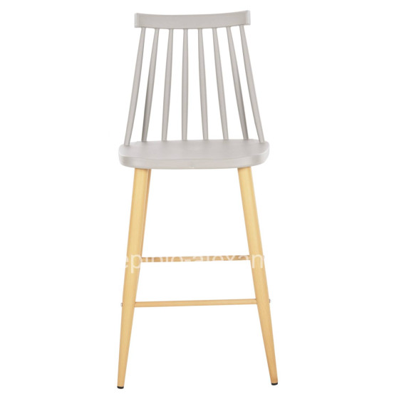 ΣΚΑΜΠΟ ΜΠΑΡ ΜΕΣ.ΥΨΟΥΣ VANESSA HM9300.10 ΠΟΛΥΠΡΟΠ. ΓΚΡΙ & ΜΕΤΑΛΛΟ ΦΥΣΙΚΟ 45x48x96Υεκ.