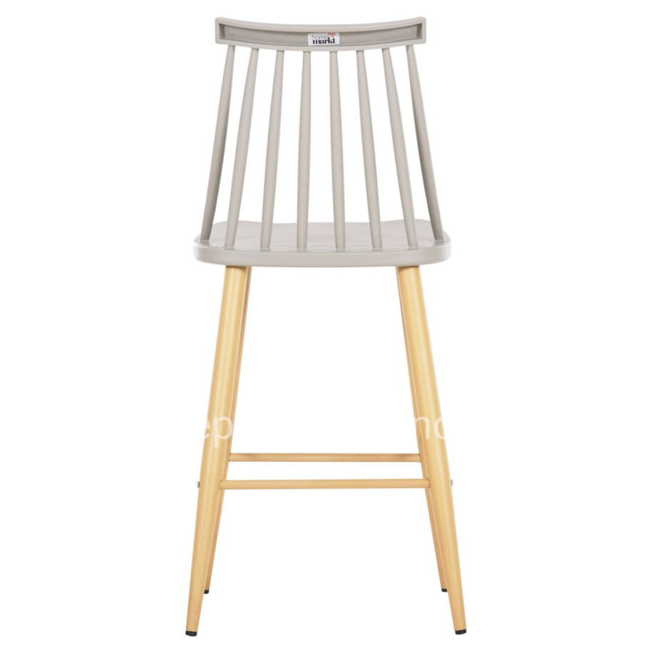 ΣΚΑΜΠΟ ΜΠΑΡ ΜΕΣ.ΥΨΟΥΣ VANESSA HM9300.10 ΠΟΛΥΠΡΟΠ. ΓΚΡΙ & ΜΕΤΑΛΛΟ ΦΥΣΙΚΟ 45x48x96Υεκ.