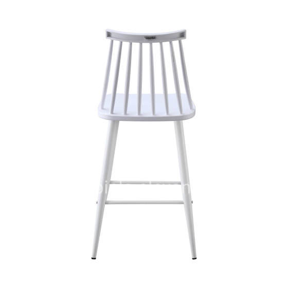 BAR STOOL MEDIUM HEIGHT VANESSA HM9300.11 POLYPROPYLENE & METAL-WHITE 45,5x46x97Hcm.