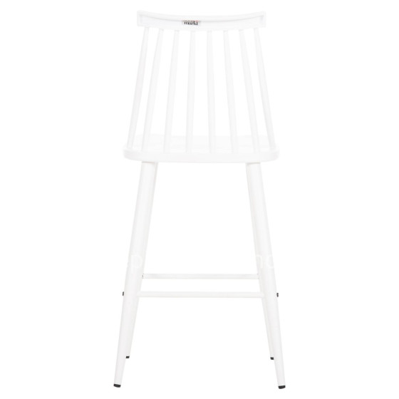 BAR STOOL MEDIUM HEIGHT VANESSA HM9300.11 POLYPROPYLENE & METAL-WHITE 45,5x46x97Hcm.