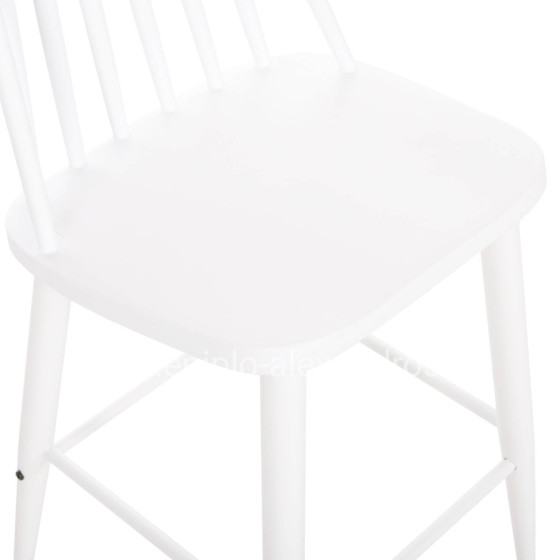 BAR STOOL MEDIUM HEIGHT VANESSA HM9300.11 POLYPROPYLENE & METAL-WHITE 45,5x46x97Hcm.