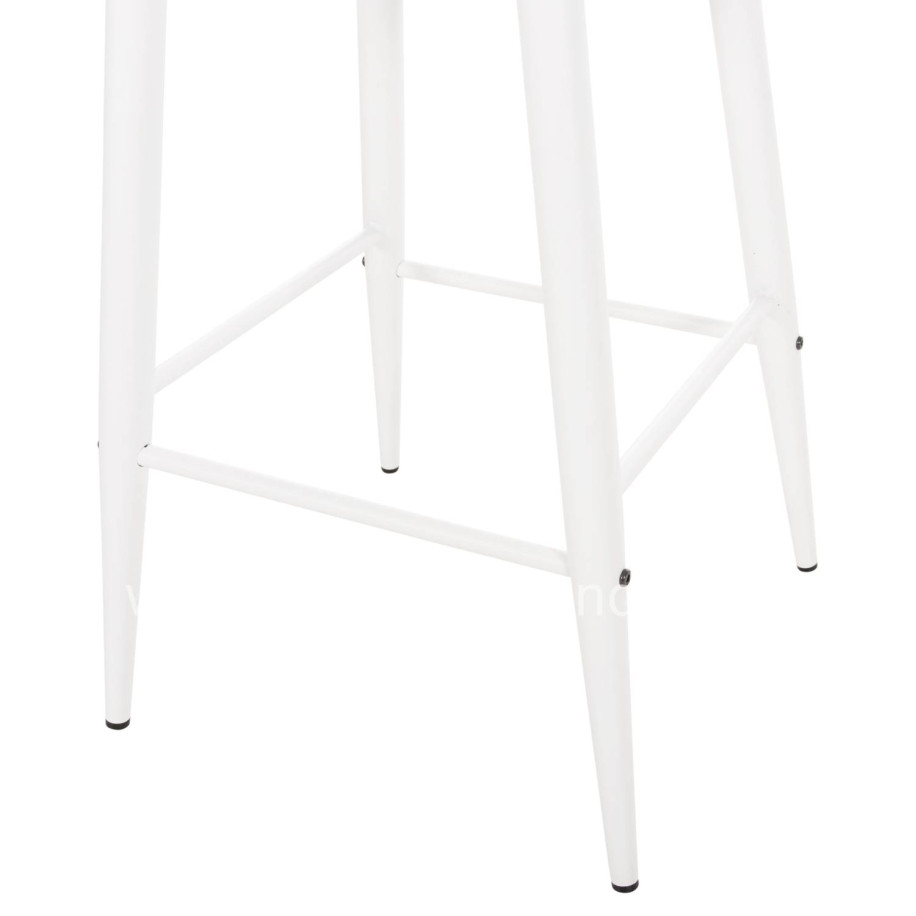 ΣΚΑΜΠΟ ΜΠΑΡ ΜΕΣΑΙΟΥ ΥΨΟΥΣ VANESSA HM9300.11 ΠΟΛΥΠΡΟΠΥΛΕΝΙΟ & ΜΕΤΑΛΛΟ-ΛΕΥΚΟ 45,5x46x97Υεκ