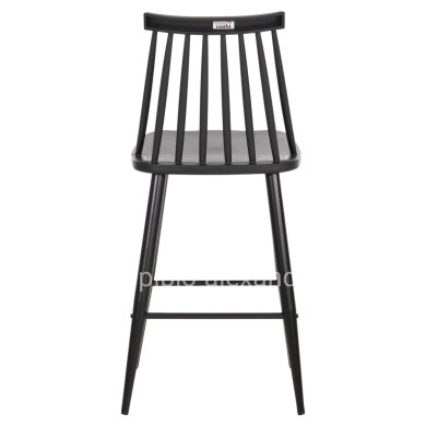 BAR STOOL MEDIUM HEIGHT VANESSA HM9300.12 POLYPROPYLENE & METAL-BLACK 45,5x46x97Hcm.