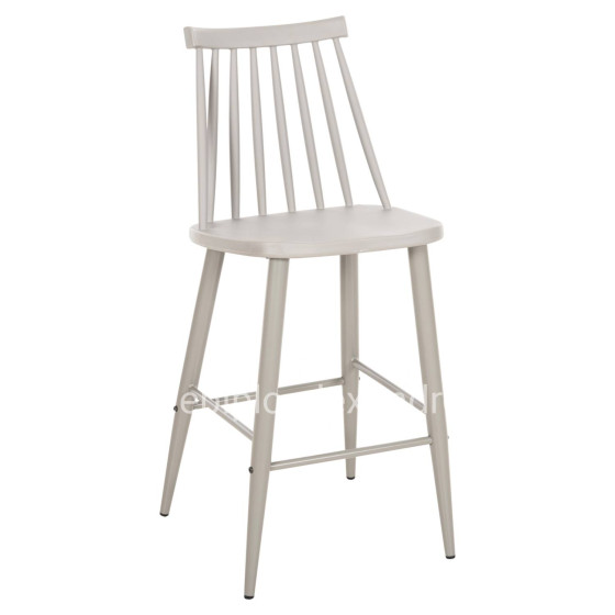 BAR STOOL MEDIUM HEIGHT VANESSA HM9300.20 POLYPROPYLENE & METAL-GREY 45,5x46x97Hcm.