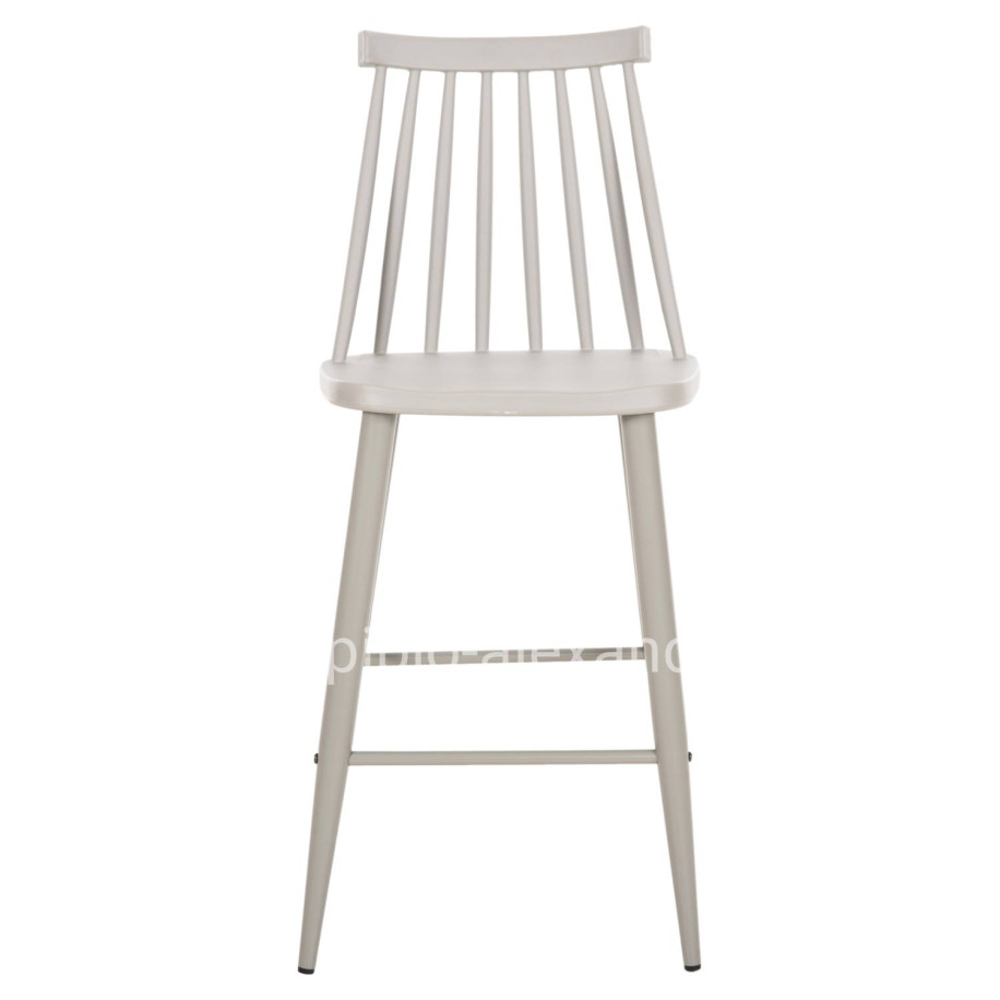 BAR STOOL MEDIUM HEIGHT VANESSA HM9300.20 POLYPROPYLENE & METAL-GREY 45,5x46x97Hcm.