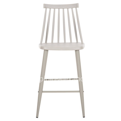 BAR STOOL MEDIUM HEIGHT VANESSA HM9300.20 POLYPROPYLENE & METAL-GREY 45,5x46x97Hcm.