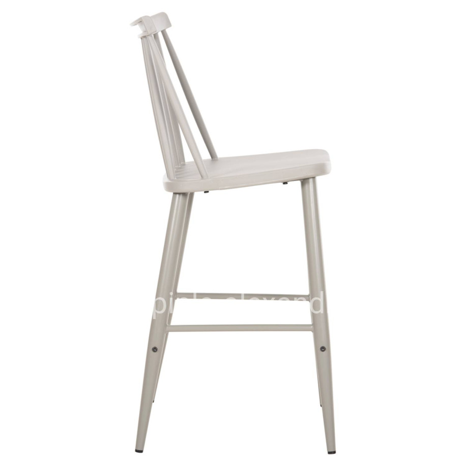 BAR STOOL MEDIUM HEIGHT VANESSA HM9300.20 POLYPROPYLENE & METAL-GREY 45,5x46x97Hcm.