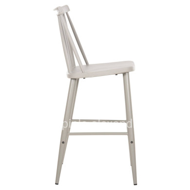 BAR STOOL MEDIUM HEIGHT VANESSA HM9300.20 POLYPROPYLENE & METAL-GREY 45,5x46x97Hcm.