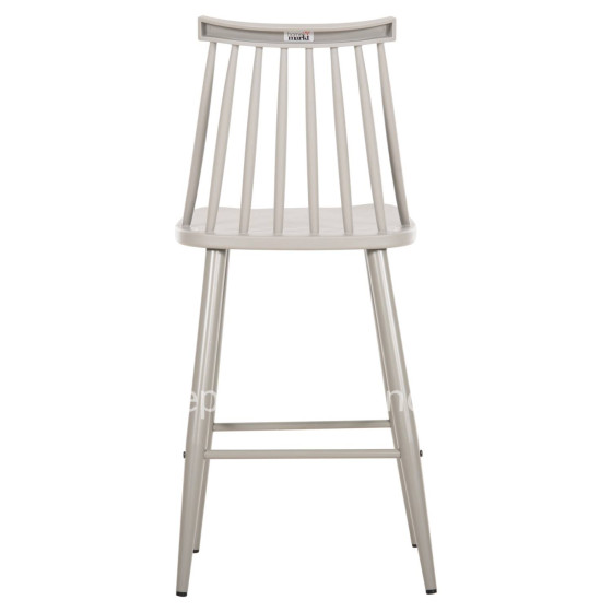 BAR STOOL MEDIUM HEIGHT VANESSA HM9300.20 POLYPROPYLENE & METAL-GREY 45,5x46x97Hcm.