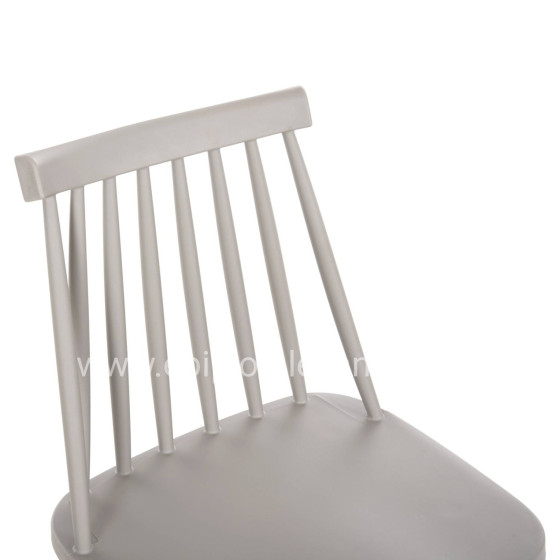 BAR STOOL MEDIUM HEIGHT VANESSA HM9300.20 POLYPROPYLENE & METAL-GREY 45,5x46x97Hcm.