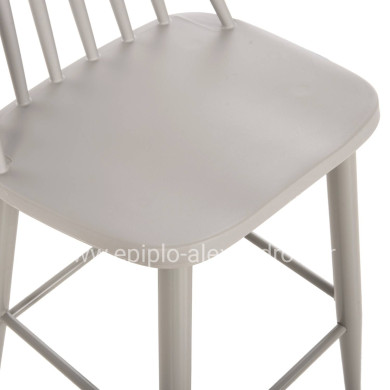 BAR STOOL MEDIUM HEIGHT VANESSA HM9300.20 POLYPROPYLENE & METAL-GREY 45,5x46x97Hcm.