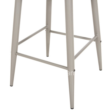 BAR STOOL MEDIUM HEIGHT VANESSA HM9300.20 POLYPROPYLENE & METAL-GREY 45,5x46x97Hcm.
