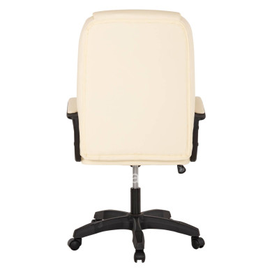 OFFICE CHAIR HM1188.03 ECRU PU LEATHER 63x70x114Hcm.