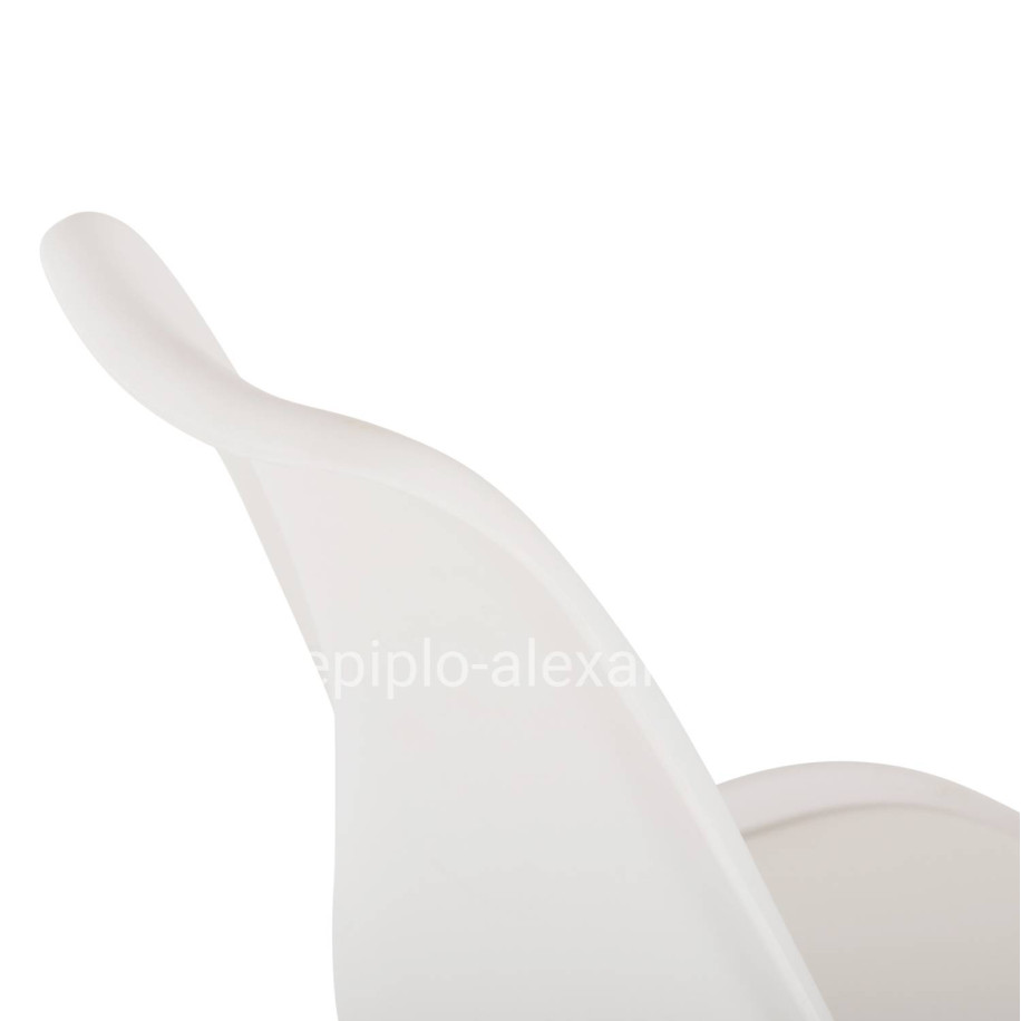 BAR STOOL VEGAS HM8000.21 MEDIUM HEIGHT WHITE POLYPROPYLENE NATURAL BEECH WOOD 47x58x100Hcm.