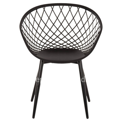 ΠΟΛΥΘΡΟΝΑ ΠΟΛΥΠΡΟΠΥΛΕΝΙΟΥ ΜΑΥΡΗ ΜΕΤΑΛΛΙΚΑ ΠΟΔΙΑ ARIADNE HM8001.22 63x56x80Y εκ.