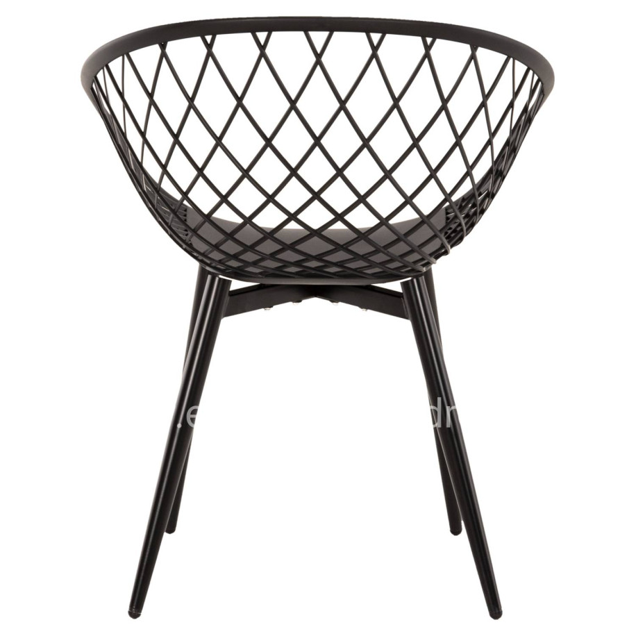 ΠΟΛΥΘΡΟΝΑ ΠΟΛΥΠΡΟΠΥΛΕΝΙΟΥ ΜΑΥΡΗ ΜΕΤΑΛΛΙΚΑ ΠΟΔΙΑ ARIADNE HM8001.22 63x56x80Y εκ.