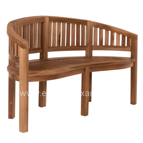 BENCH 2-SEATER CAPO HM9539 TEAK WOOD IN NATURAL COLOR 149x59x86Hcm.