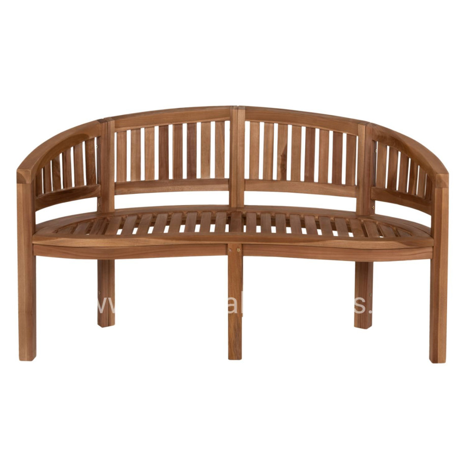 BENCH 2-SEATER CAPO HM9539 TEAK WOOD IN NATURAL COLOR 149x59x86Hcm.