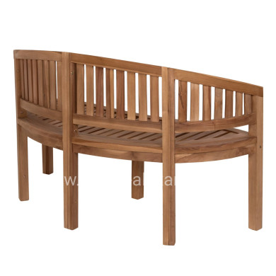 BENCH 2-SEATER CAPO HM9539 TEAK WOOD IN NATURAL COLOR 149x59x86Hcm.