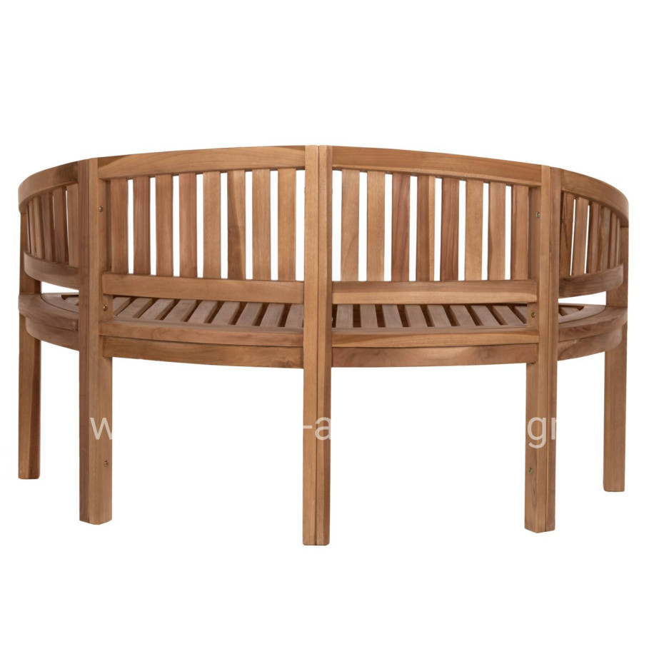 BENCH 2-SEATER CAPO HM9539 TEAK WOOD IN NATURAL COLOR 149x59x86Hcm.